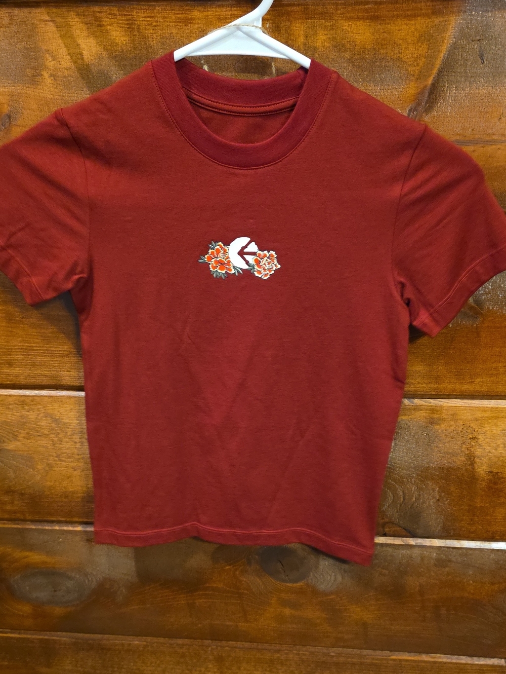 ethika Maroon Juniors Fitted Crew Tee, New